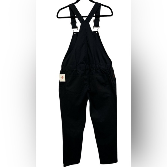 The Nines by Hatch Black Maternity Overalls Cotton Twill Women’s Sz 6 New w/tags - Picture 6 of 10